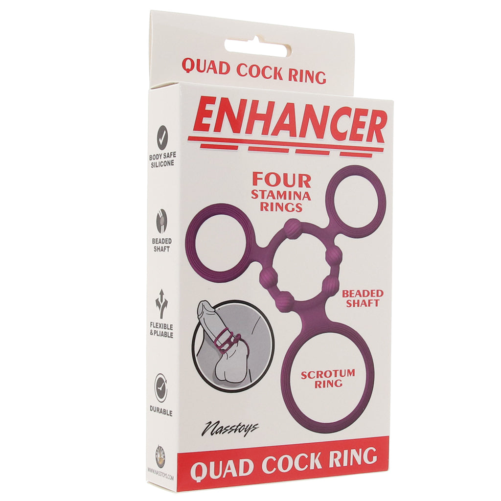 Enhancer Quad Cock Ring - Tophatter's Adult Sex Toys Online Shop by Brand > Nasstoys - Tophatter Daily Deals