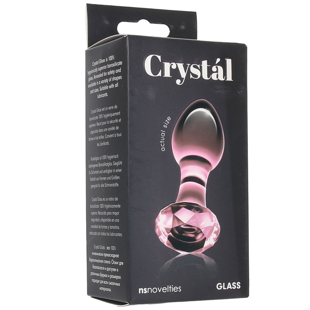 Crystal Glass Gem Plug in Pink Anal Sex Toys > Butt Plugs - Tophatter Daily Deals