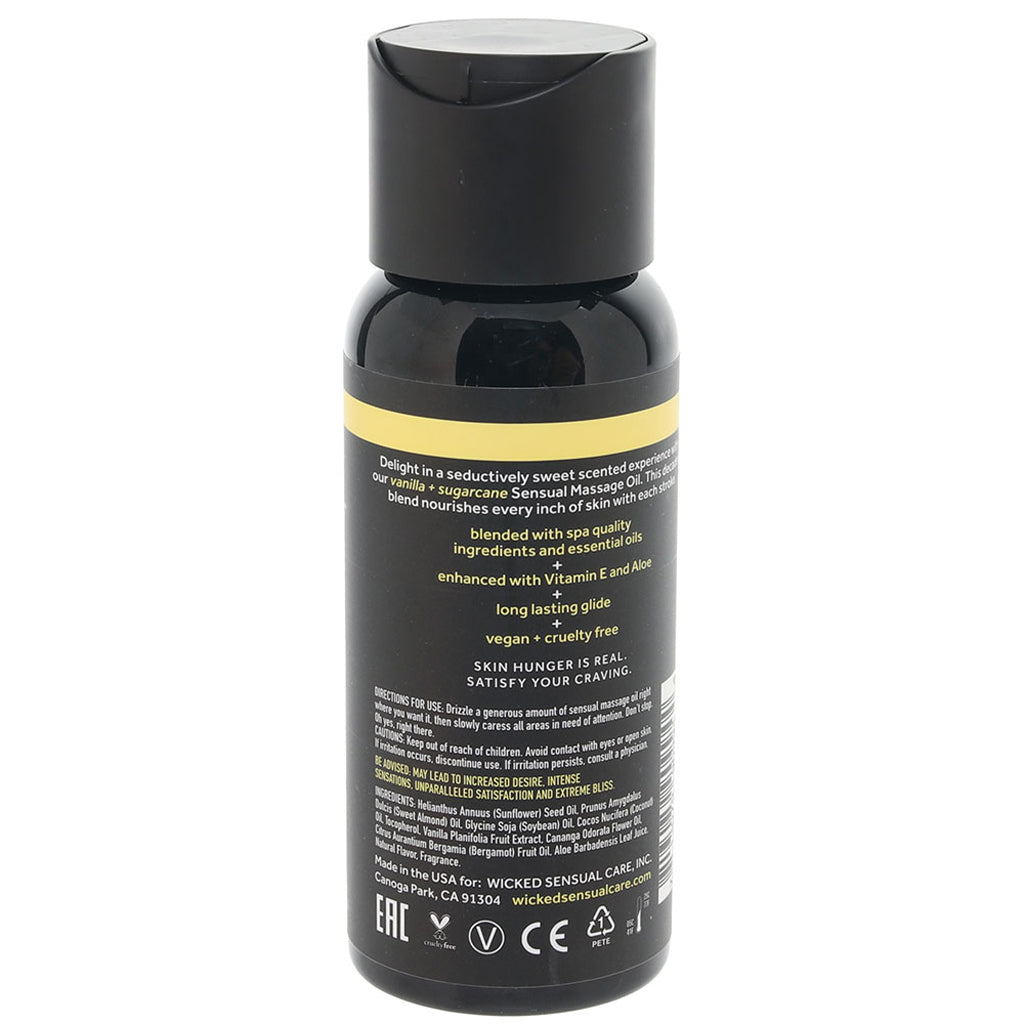 Sensual Massage Oil 4oz/120ml in Vanilla & Sugarcane - Tophatter's Adult Sex Toys Online Lubes and Lotions > Erotic Massage Oils - Tophatter Daily Deals