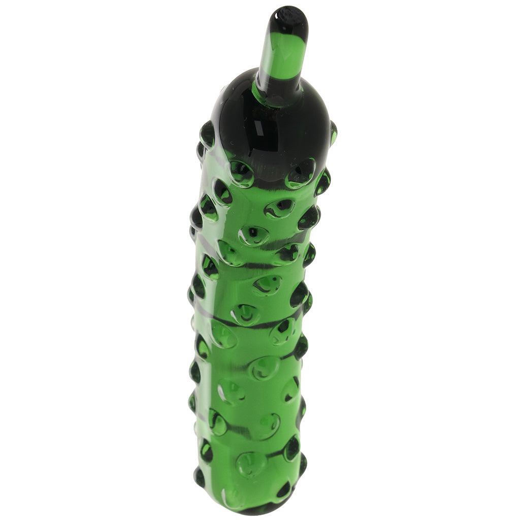 gläs Caressing Cucumber Glass Dildo Dildo Sex Toys > G-Spot Dildos - Tophatter Daily Deals