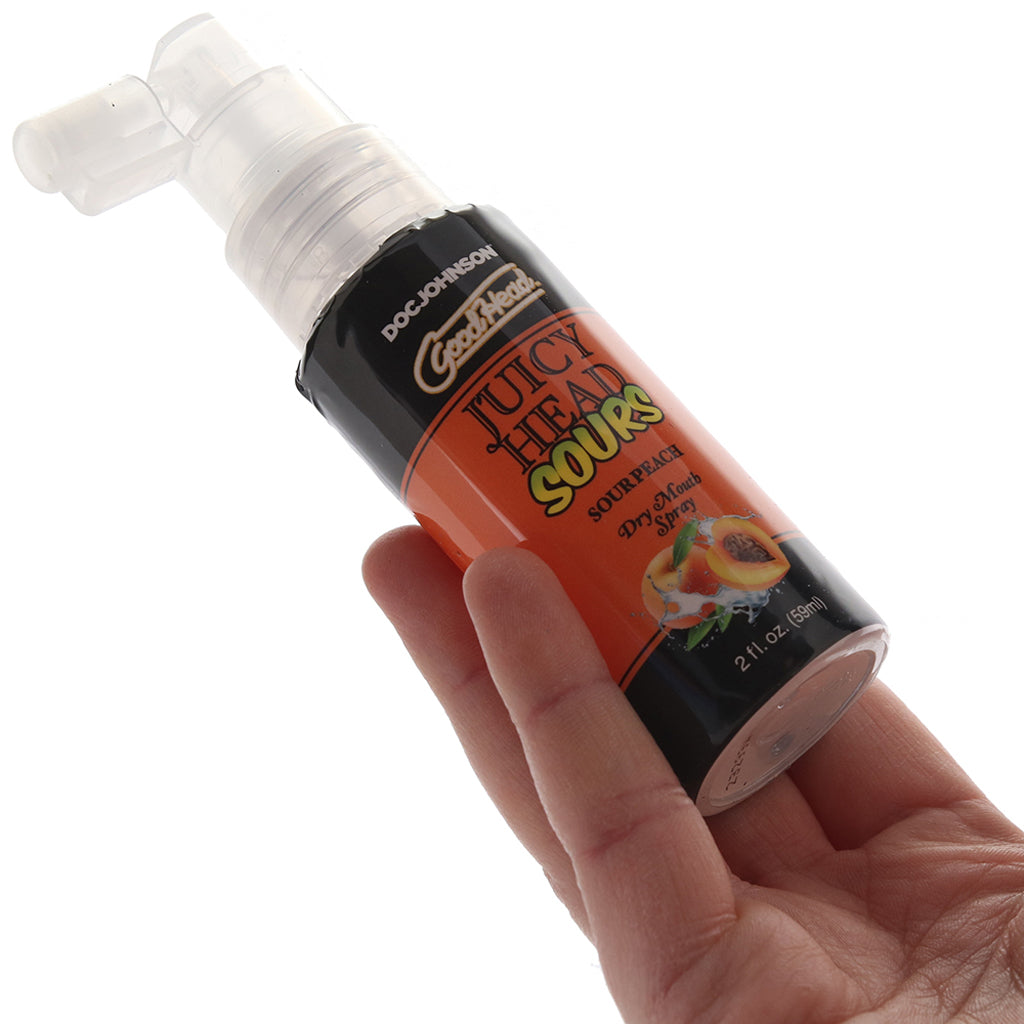 GoodHead Juicy Head Sours Mouth Spray 2oz/59ml in Peach Lubes and Lotions > Flavored Sex Lubes - Tophatter Daily Deals