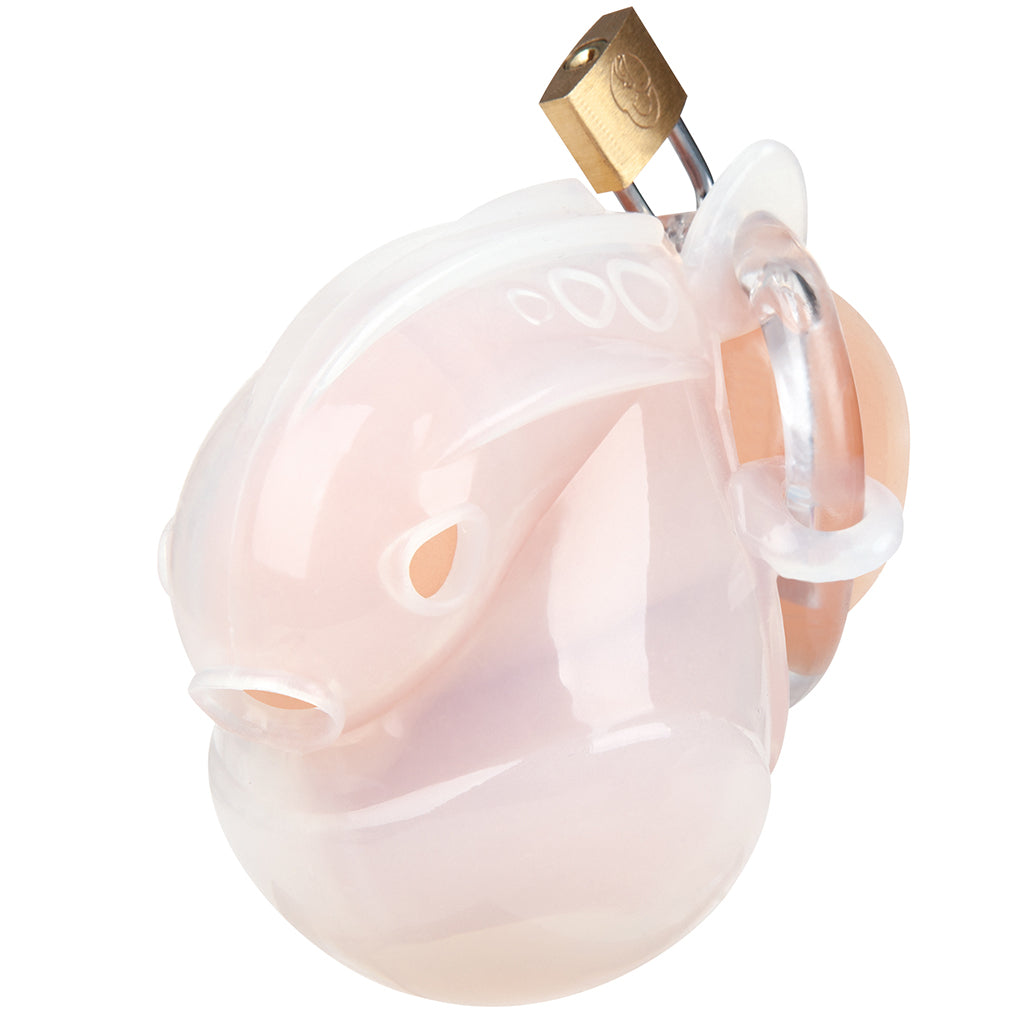 Blueline Full Restraint Silicone Chastity Device in Frosted Bondage and Fetish > Cock and Ball Devices - Tophatter Daily Deals