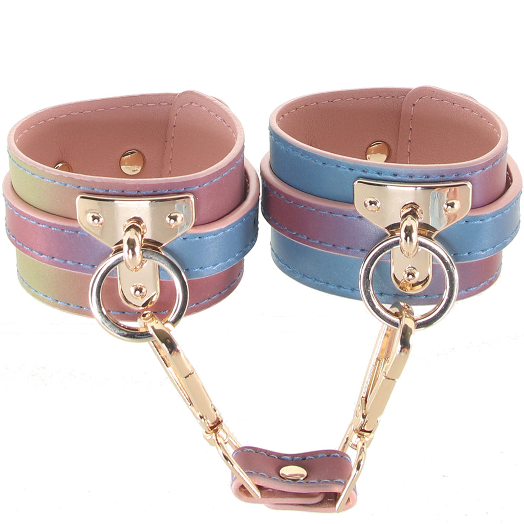 Spectra Bondage Ankle Cuffs in Rainbow - Tophatter's Adult Products Bondage and Fetish > Wrist and Ankle Cuffs - Tophatter Daily Deals