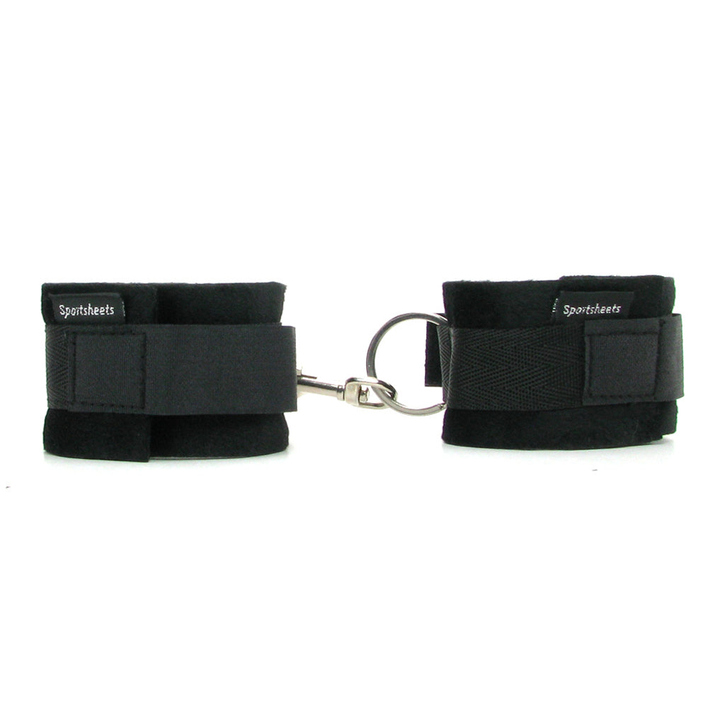 Soft Cuffs in Black Bondage and Fetish > Wrist and Ankle Cuffs - Tophatter Daily Deals