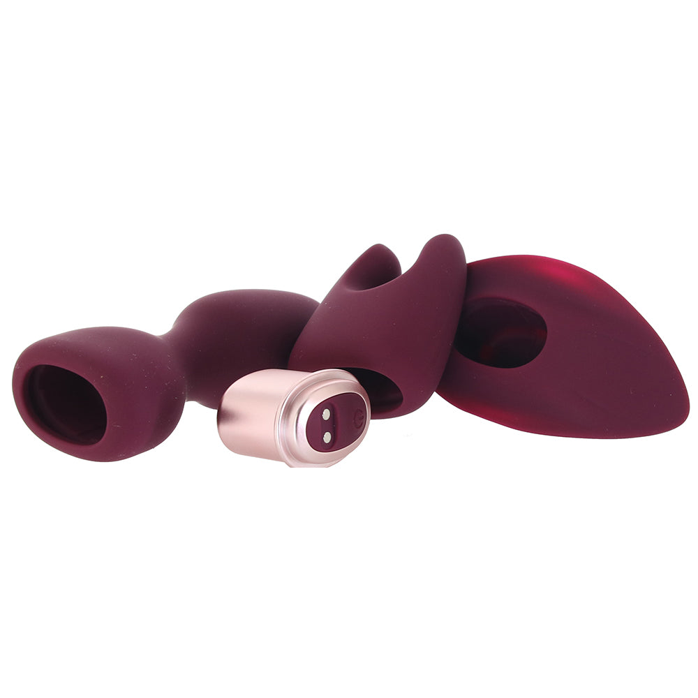Loveline Ultimate Vibe Kit in Burgundy Anal Sex Toys > Butt Plugs - Tophatter Daily Deals