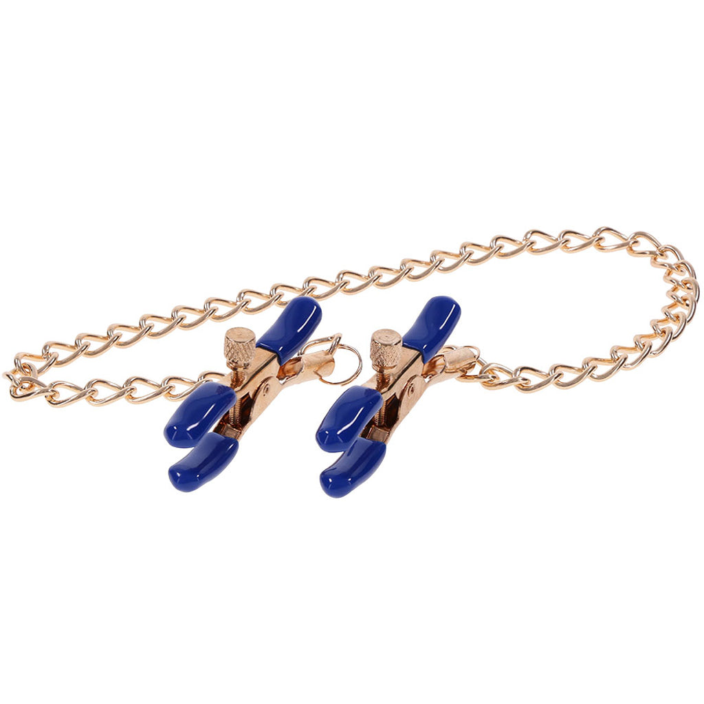 Sex & Mischief Cougar Chained Nipple Clamps - Tophatter's Adult Sex Toys Online Bondage and Fetish > Nipple Stimulators & Clamps - Tophatter Daily Deals