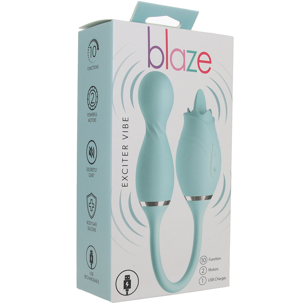 Blaze Exciter Vibe in Aqua Vibrators > Clitoral Stimulators - Tophatter Daily Deals