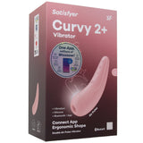 Satisfyer Curvy 2+ Air Pulse Stimulator in Pink Vibrators > Clitoral Stimulators - Tophatter Daily Deals