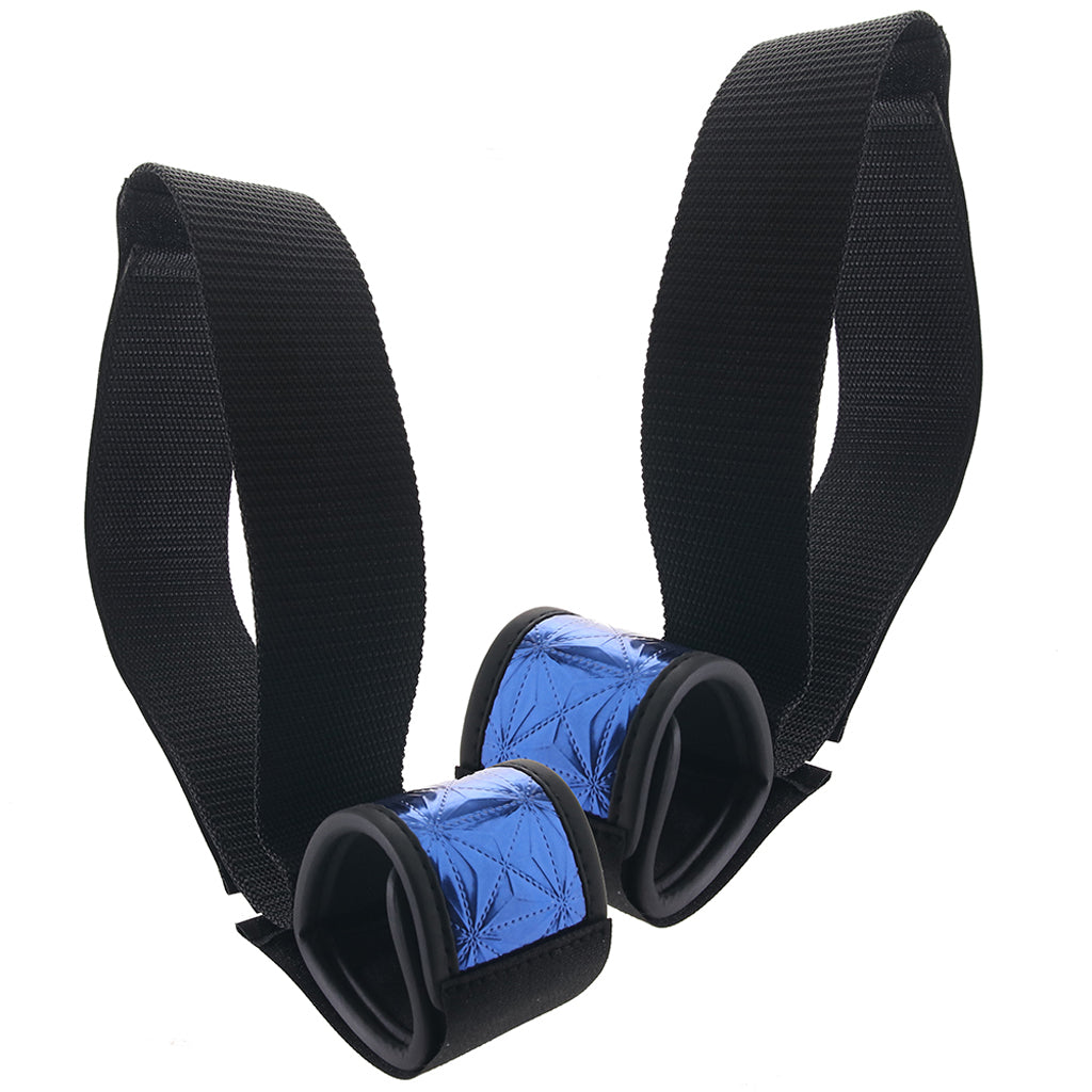 WhipSmart Diamond Wrist To Thigh Cuffs in Blue Bondage and Fetish > Wrist and Ankle Cuffs - Tophatter Daily Deals