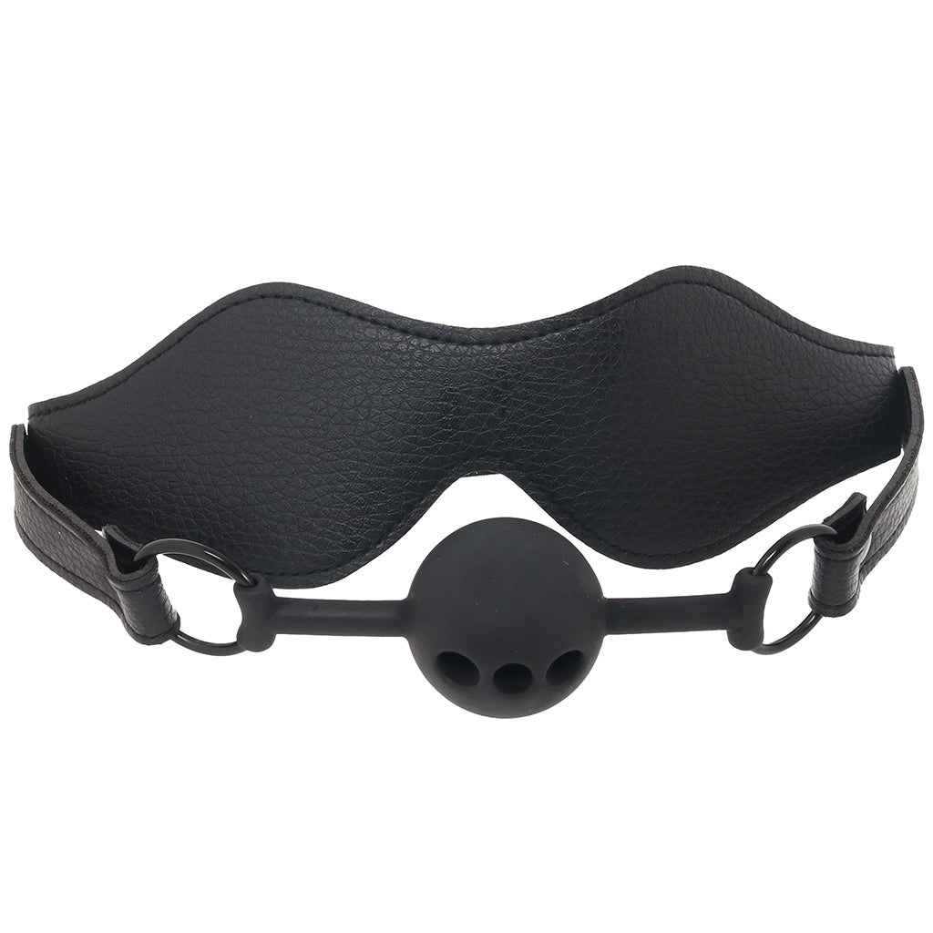 Nocturnal Collection Eye Mask & Breathable Ball Gag Set Bondage and Fetish > Ball Gags & Mouth Restraints - Tophatter Daily Deals
