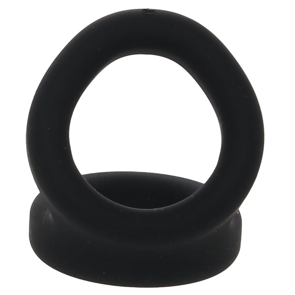 Alpha Ring Liquid Silicone Snug Tugger in Black Cock Rings - Tophatter Daily Deals