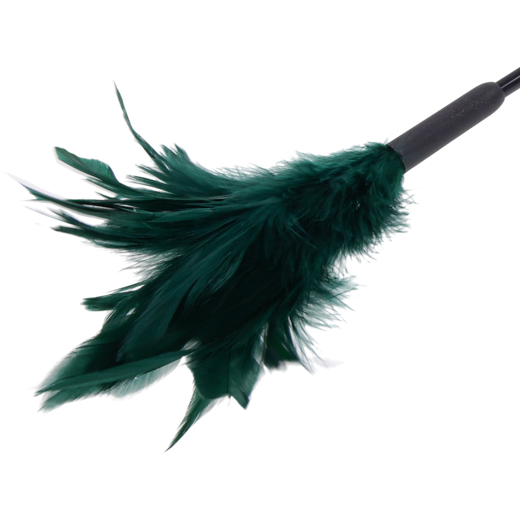 Sex & Mischief Indica Feather and Silicone Tickler Bondage and Fetish > Whips and Crops - Tophatter Daily Deals