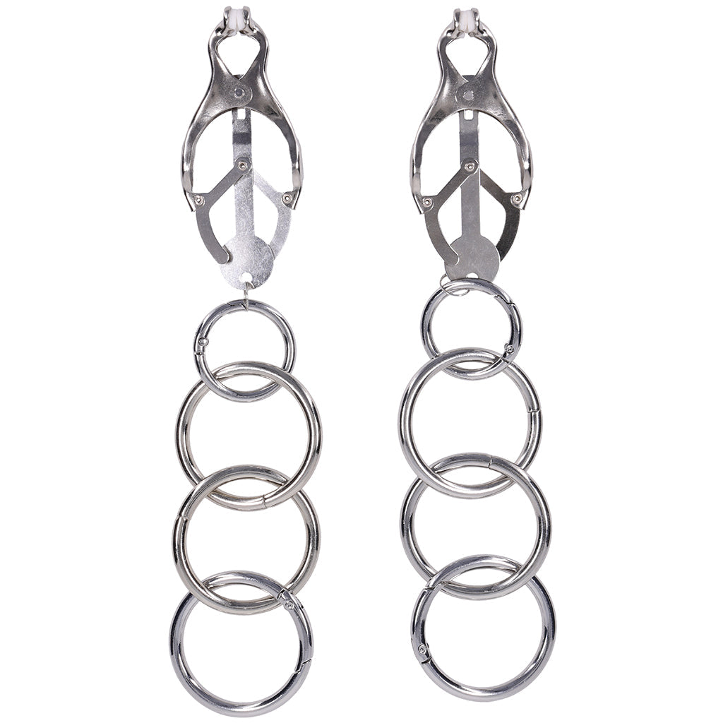 Edge Tuggable Clover Clamps Bondage and Fetish > Nipple Stimulators & Clamps - Tophatter Daily Deals