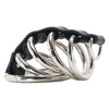Blue Line 5 Ring Steel Gates of Hell Cock Cage with Lead Bondage and Fetish > Tools & Accessories - Tophatter Daily Deals