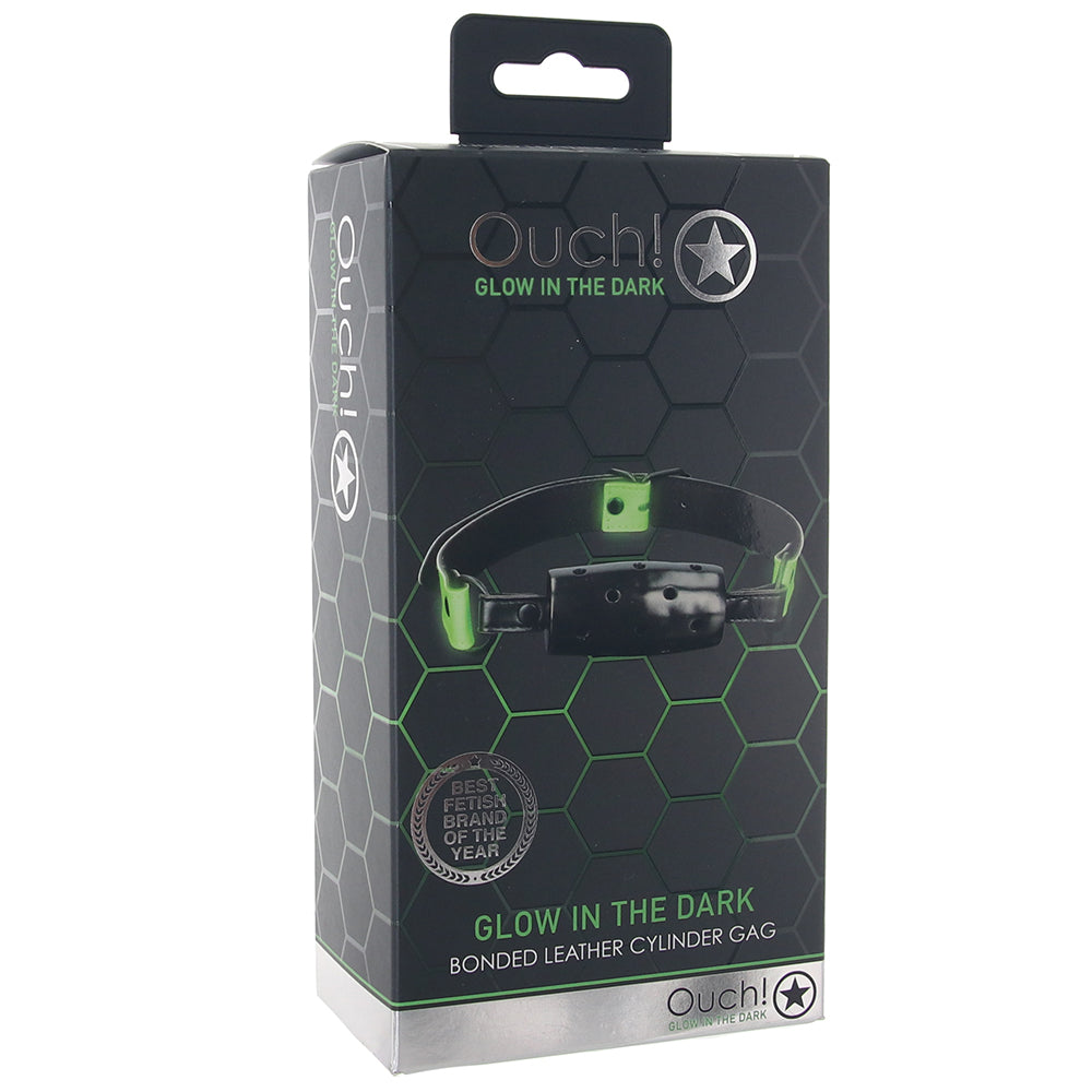 Ouch! Glow in the Dark Breathable Cylinder Gag Bondage and Fetish > Ball Gags & Mouth Restraints - Tophatter Daily Deals