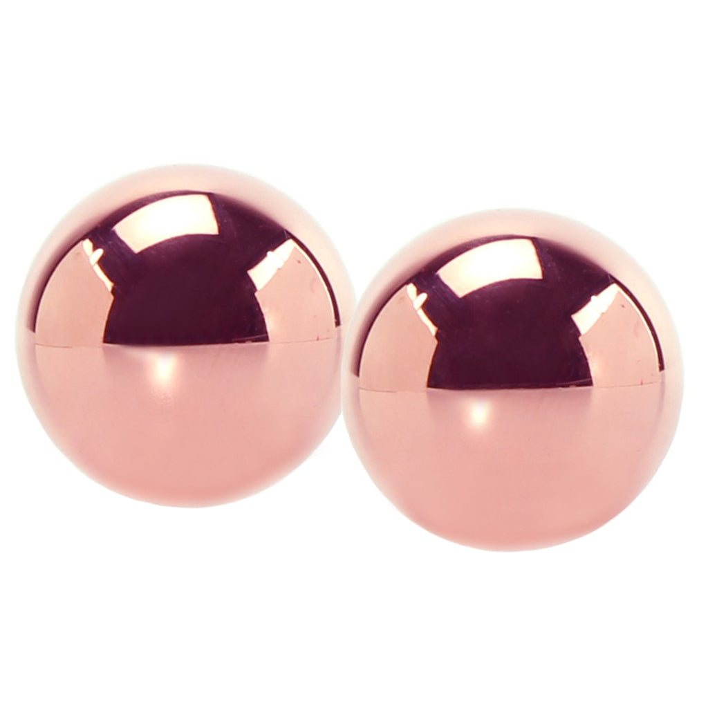 PinkCherry Weighted Kegel Balls in Rose Gold Kegel, Ben Wa and Pelvic Health Tools - Tophatter Daily Deals