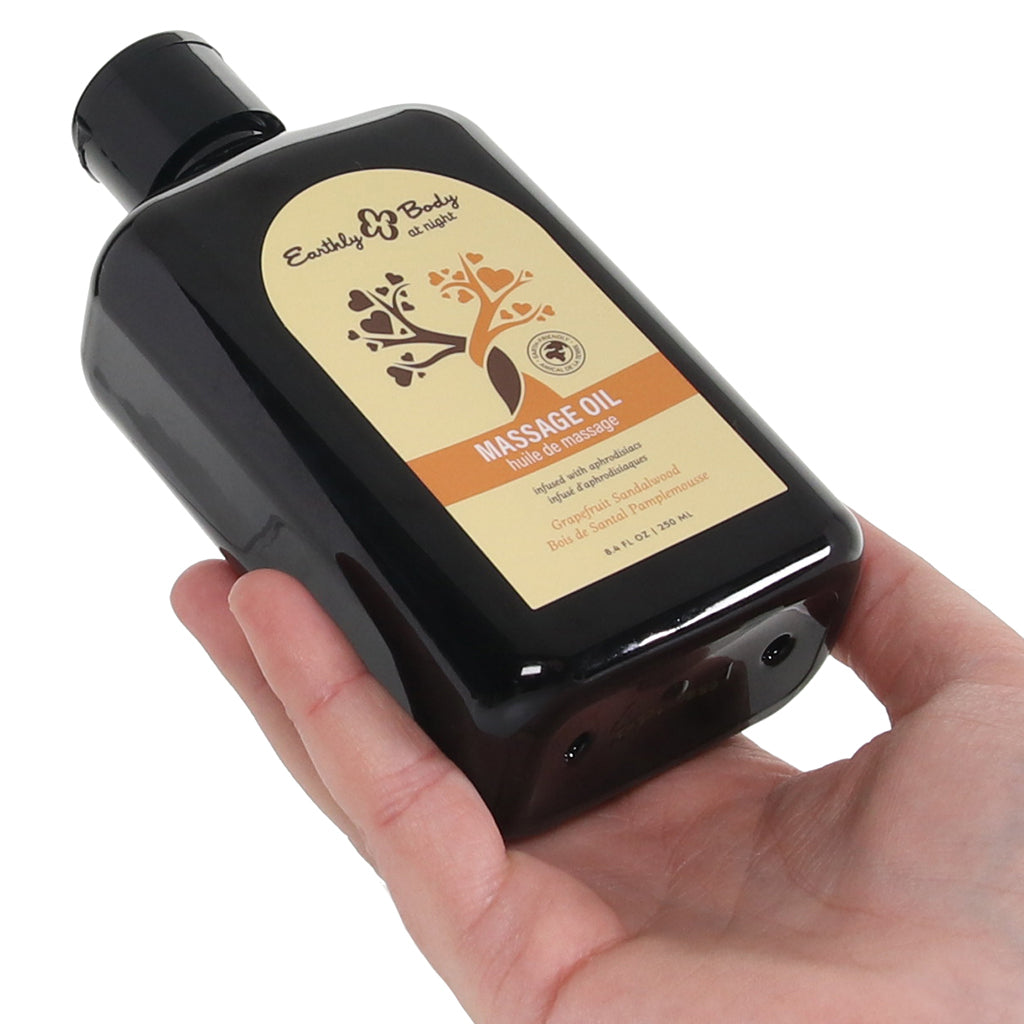 At Night Massage Oil 8.4oz/250ml in Grapefruit Sandalwood - Tophatter's Adult Sex Toys Online Lubes and Lotions > Erotic Massage Oils - Tophatter Daily Deals