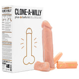 Clone-A-Willy & Balls Vibe Kit in Light Skin Tone Dildo Sex Toys > Realistic Dildos - Tophatter Daily Deals