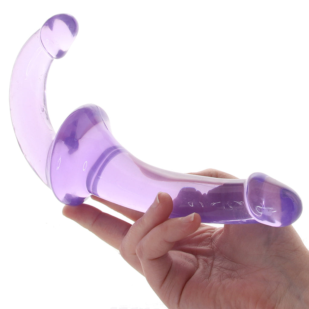 Strapless Strap-On Wearable Jelly Dildo in Purple Dildo Sex Toys > G-Spot Dildos - Tophatter Daily Deals