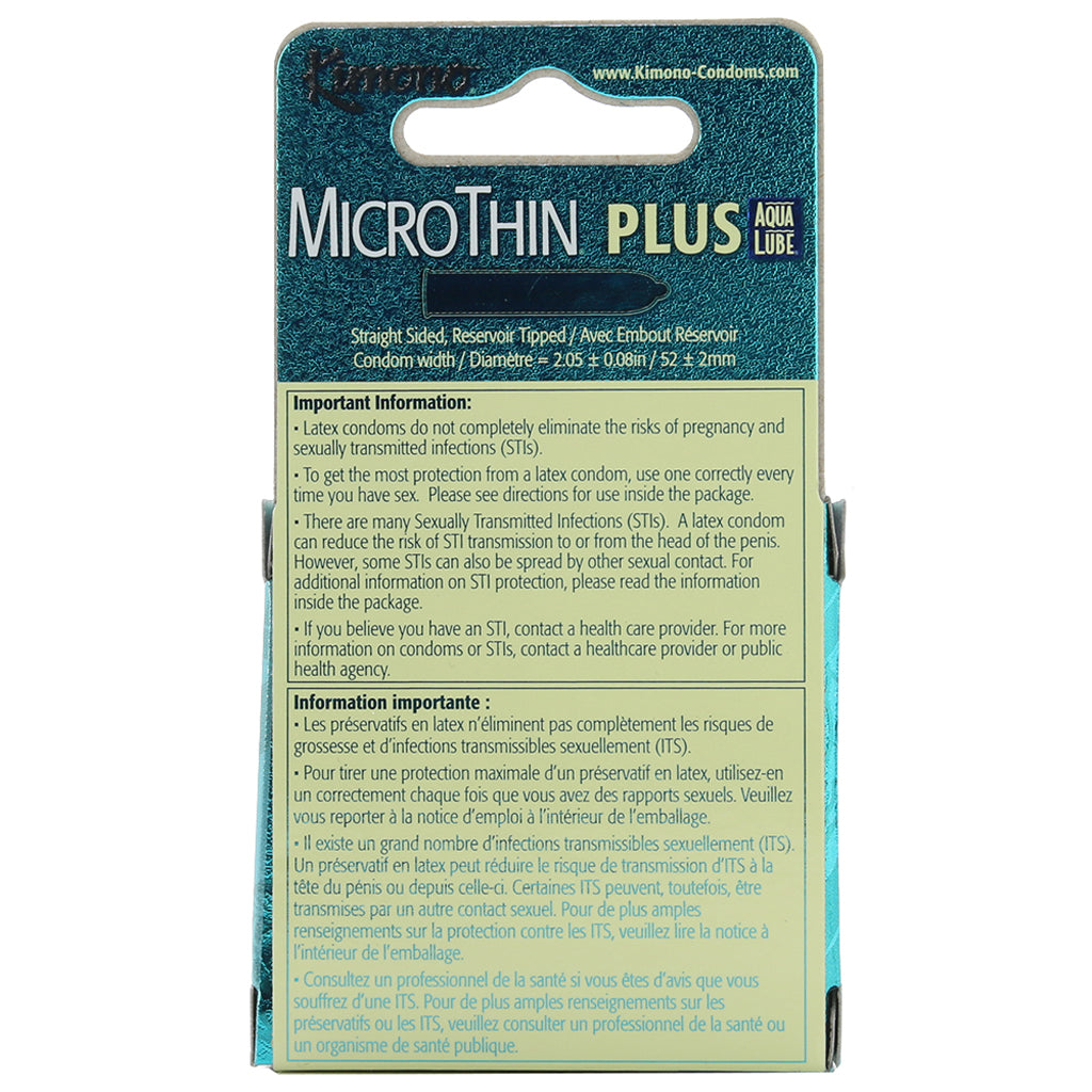 MicroThin Aqua Lube Condoms in 3 Pack Condoms - Tophatter Daily Deals