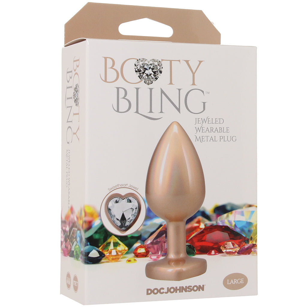 Booty Bling Gold Metal Jewelled Butt Plug in Large Anal Sex Toys > Butt Plugs - Tophatter Daily Deals
