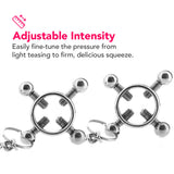 Nipple Grips 4-Point Nipple Press and Chain Bondage and Fetish > Nipple Stimulators & Clamps - Tophatter Daily Deals