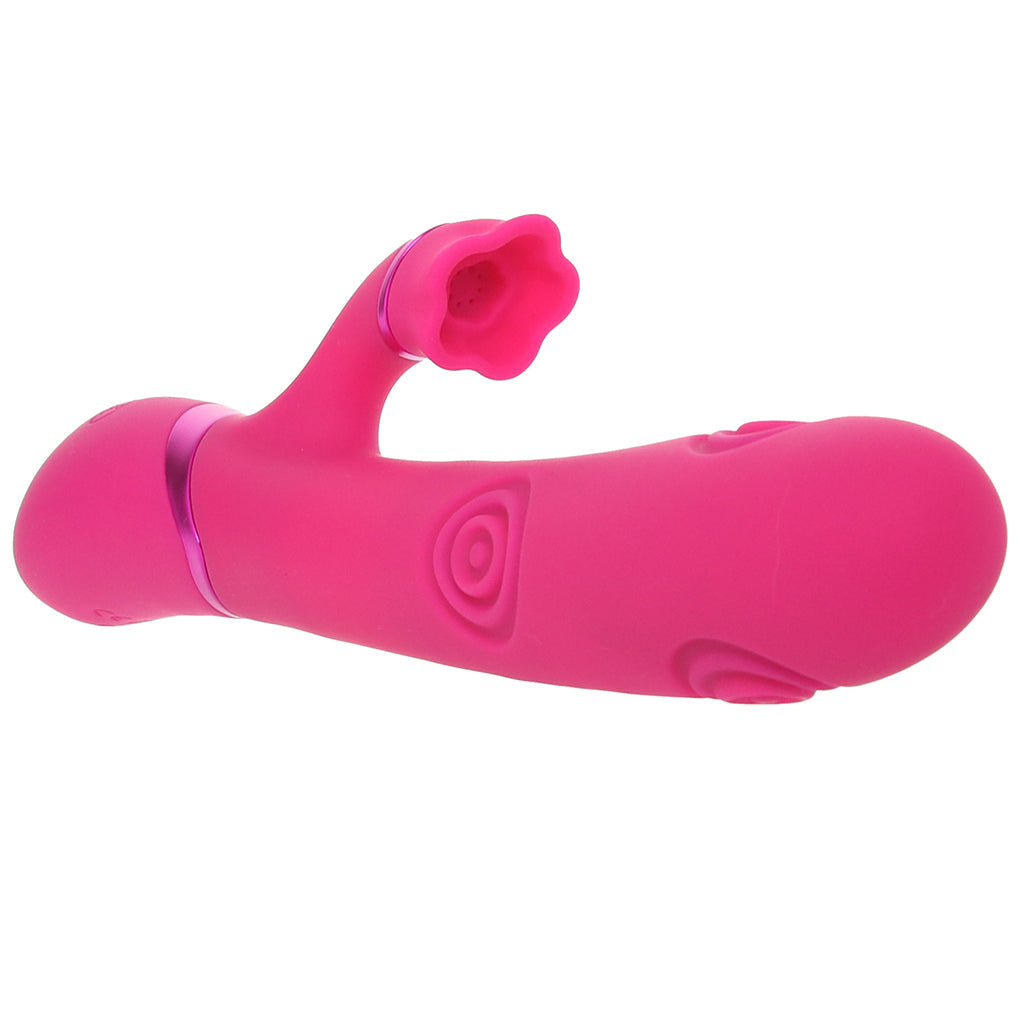 Dolce Vive Fiore Air Wave Tapping Rabbit Vibe - Tophatter's Adult Sex Toys Online Vibrators > Rabbit Vibrators - Tophatter Daily Deals