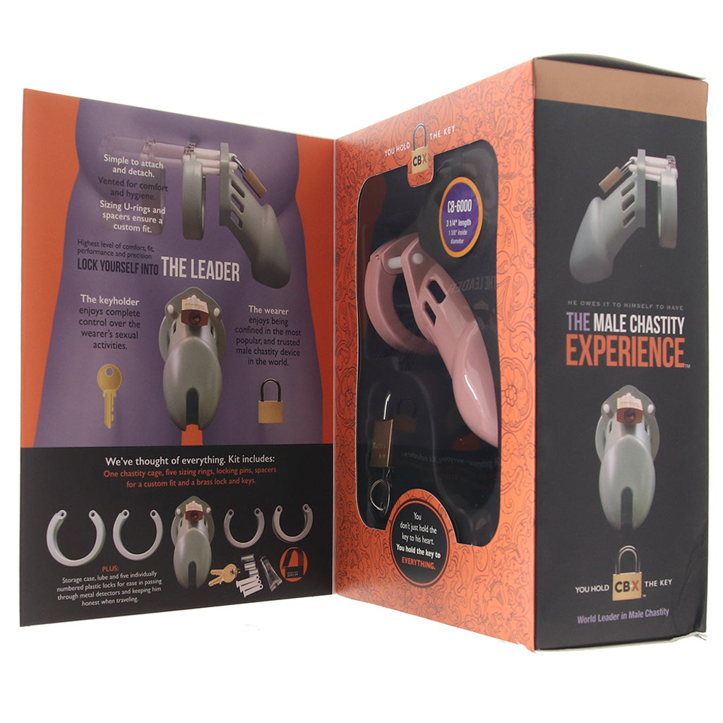 CB-6000 Pink Male Chastity Device in 3.25 Inch Bondage and Fetish > Cock and Ball Devices - Tophatter Daily Deals