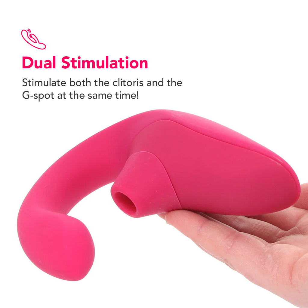 Womanizer Blend Dual Stimulator in Pink - Tophatter's Vibrator Deals Online Vibrators > G-Spot Vibrators - Tophatter Daily Deals