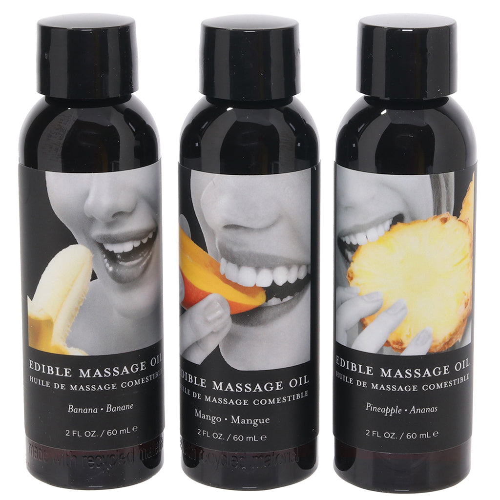 Edible Massage Oil Gift Set in Tropical Sensual Love > Massage - Tophatter Daily Deals