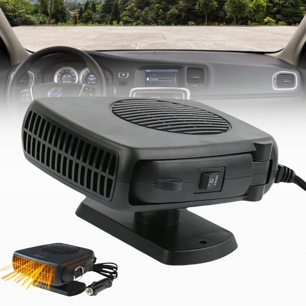 Car Heater 12V Ceramic Fan Heater Portable Winter Warmth - Tophatter Daily Deals