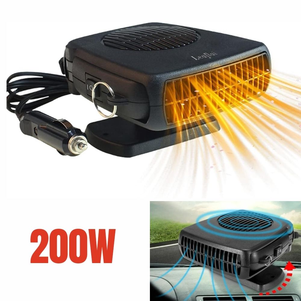 Car Heater 12V Ceramic Fan Heater Portable Winter Warmth - Tophatter Daily Deals