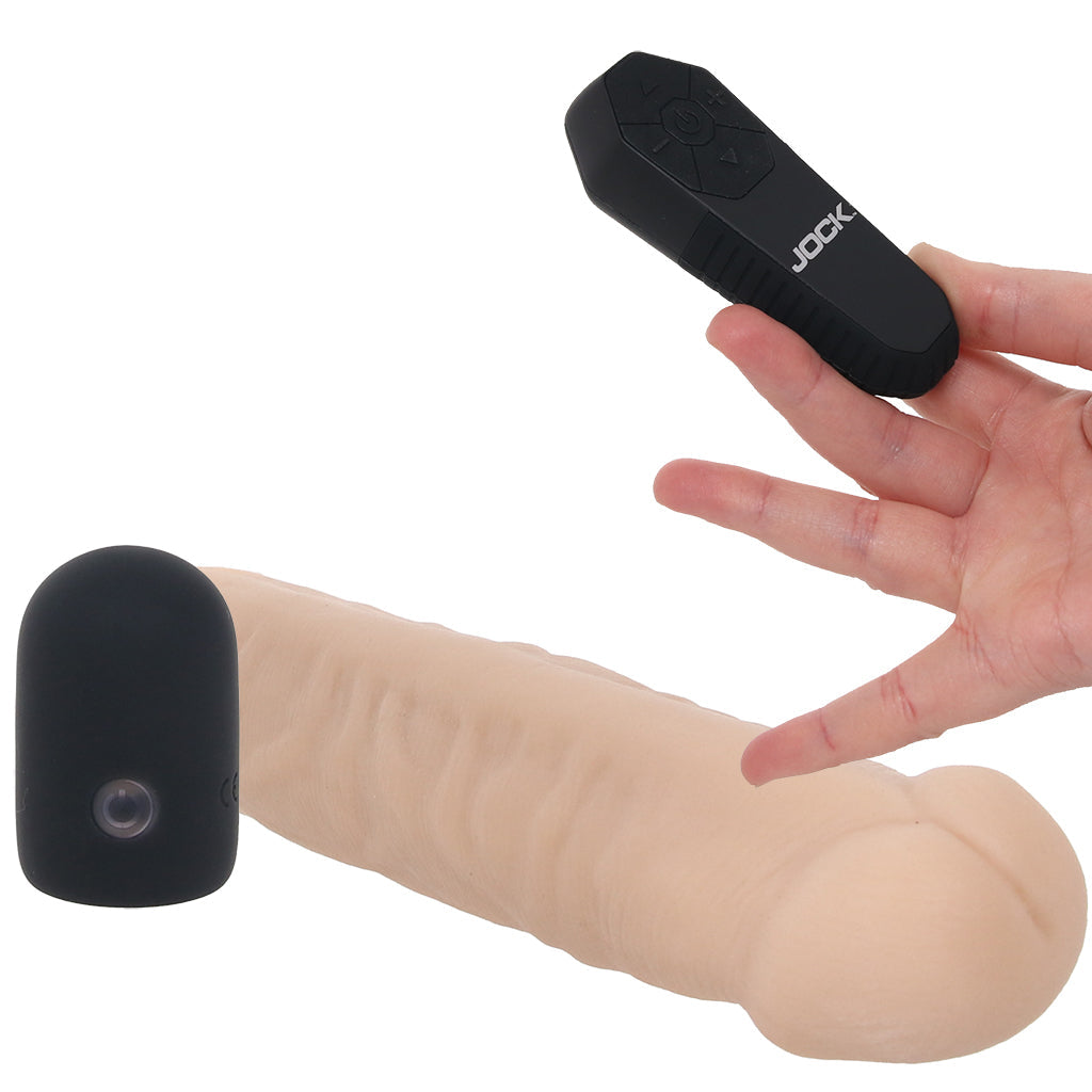 Jock Vibrating Realistic Penis Extender in Light - Tophatter's Vibrator Deals Online Male Enhancement > Extenders and Sleeves - Tophatter Daily Deals