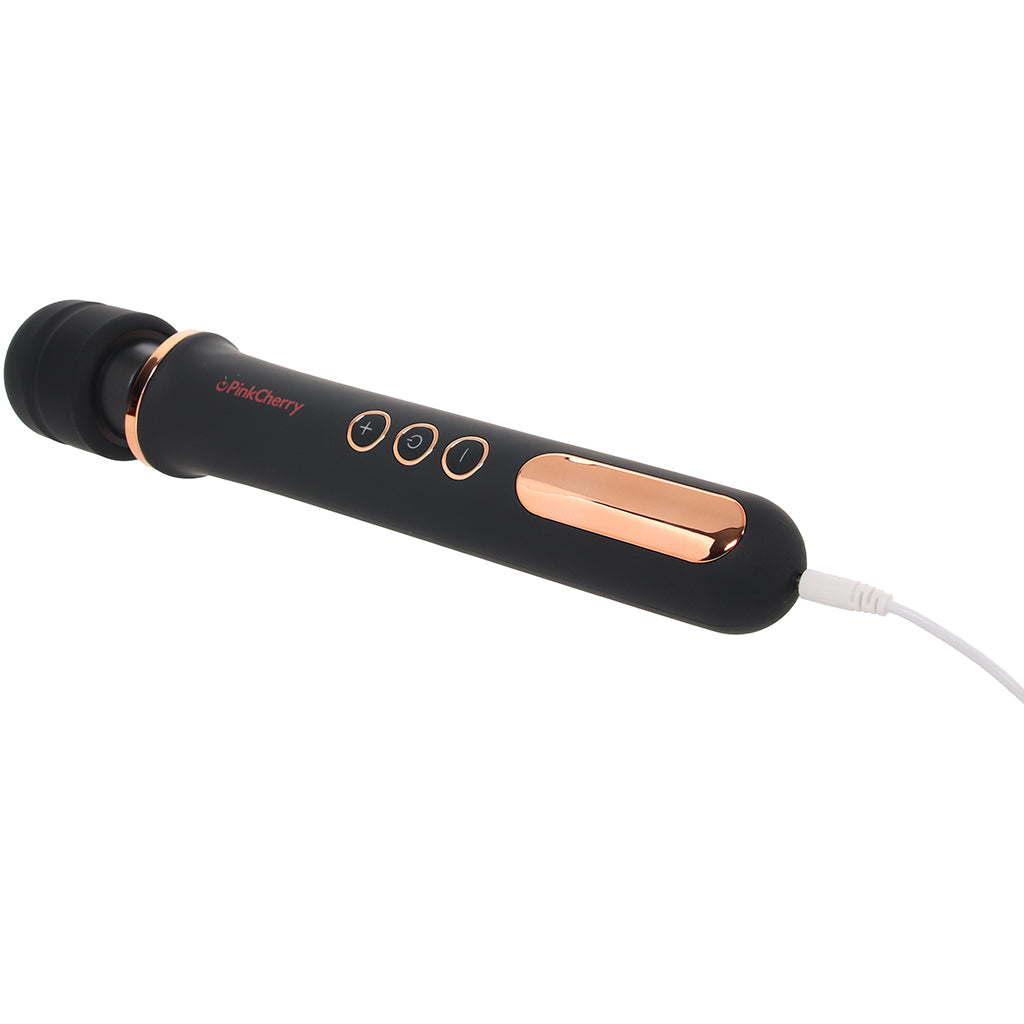 PinkCherry Rechargeable Wand in Black - Tophatter's Adult Sex Toys Online Vibrators > Wands - Tophatter Daily Deals