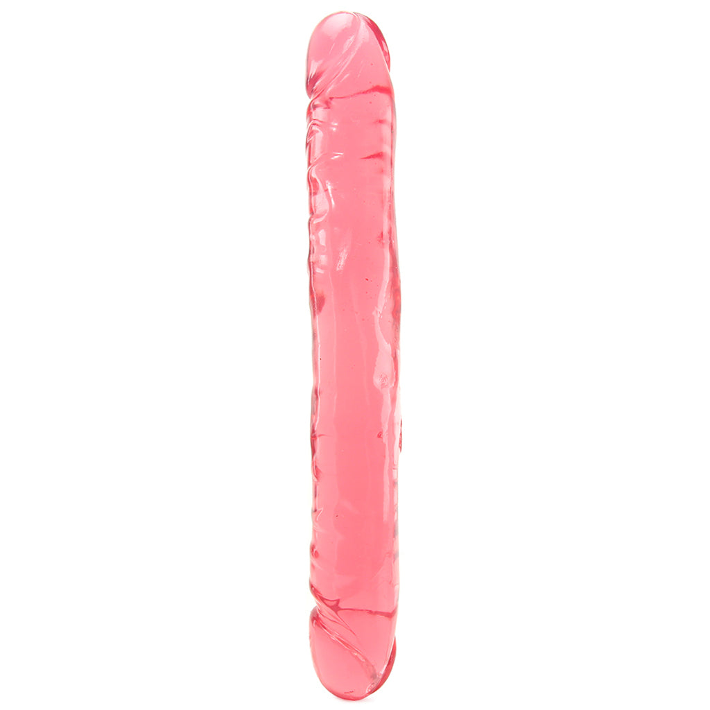 Crystal Jellies 12 Inch Double Dong in Pink - Tophatter's Adult Products Dildo Sex Toys > Double Ended Dildos - Tophatter Daily Deals