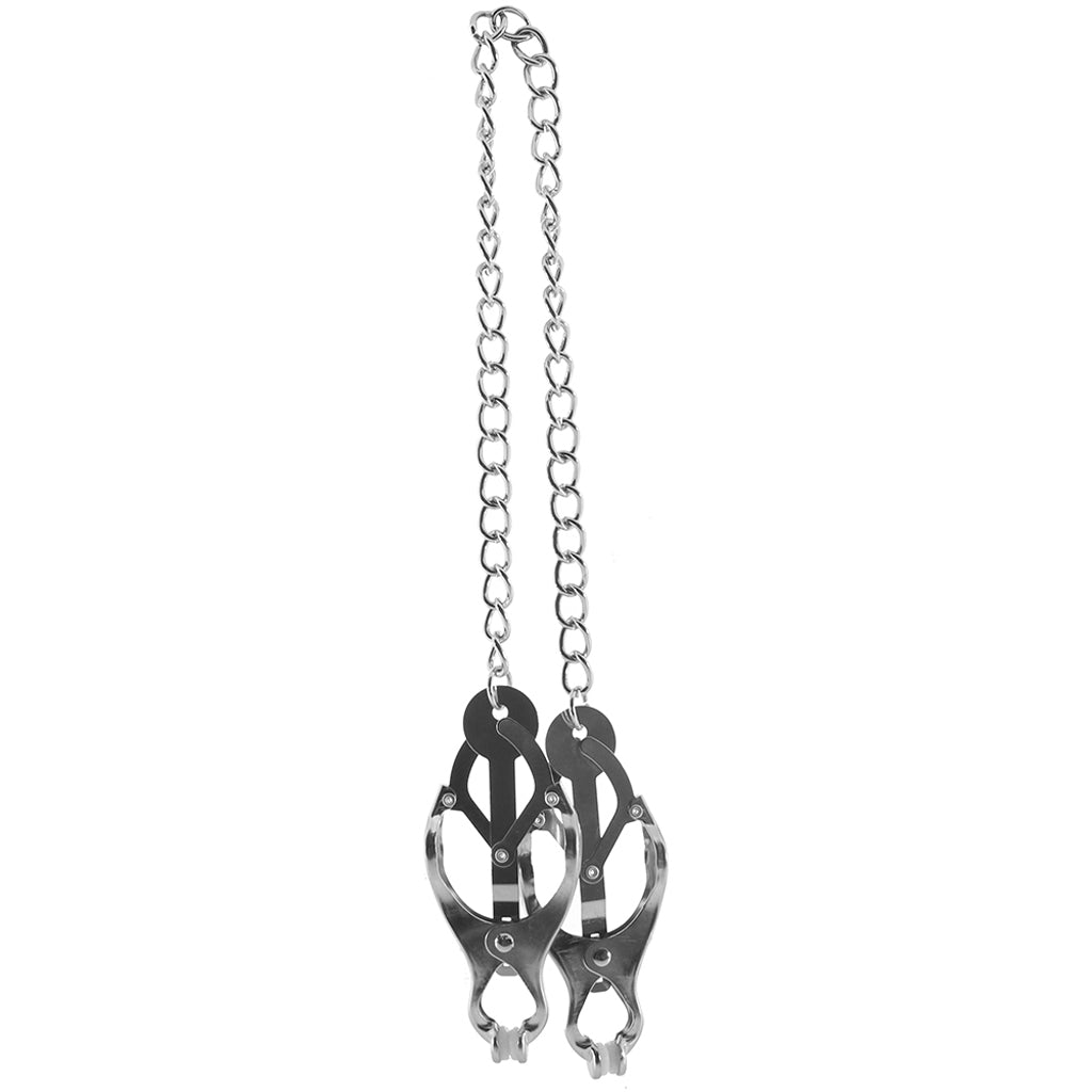Lux Fetish Japanese Clover Nipple Clips - Tophatter's Adult Sex Toys Online Bondage and Fetish > Nipple Stimulators & Clamps - Tophatter Daily Deals