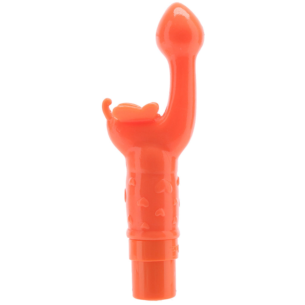 Rechargeable Butterfly Kiss Vibe in Orange Vibrators > G-Spot Vibrators - Tophatter Daily Deals