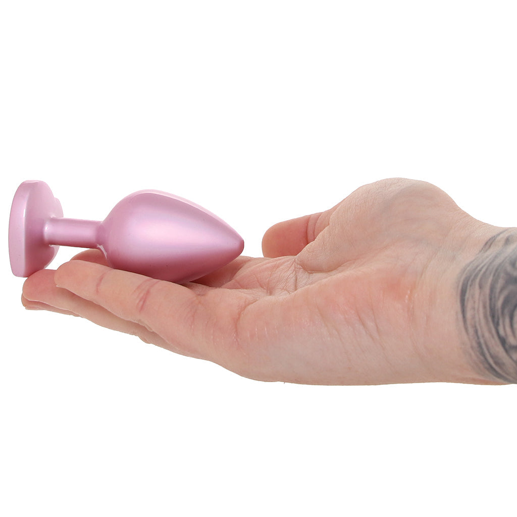 Booty Bling Pink Metal Jewelled Butt Plug in Medium Anal Sex Toys > Butt Plugs - Tophatter Daily Deals