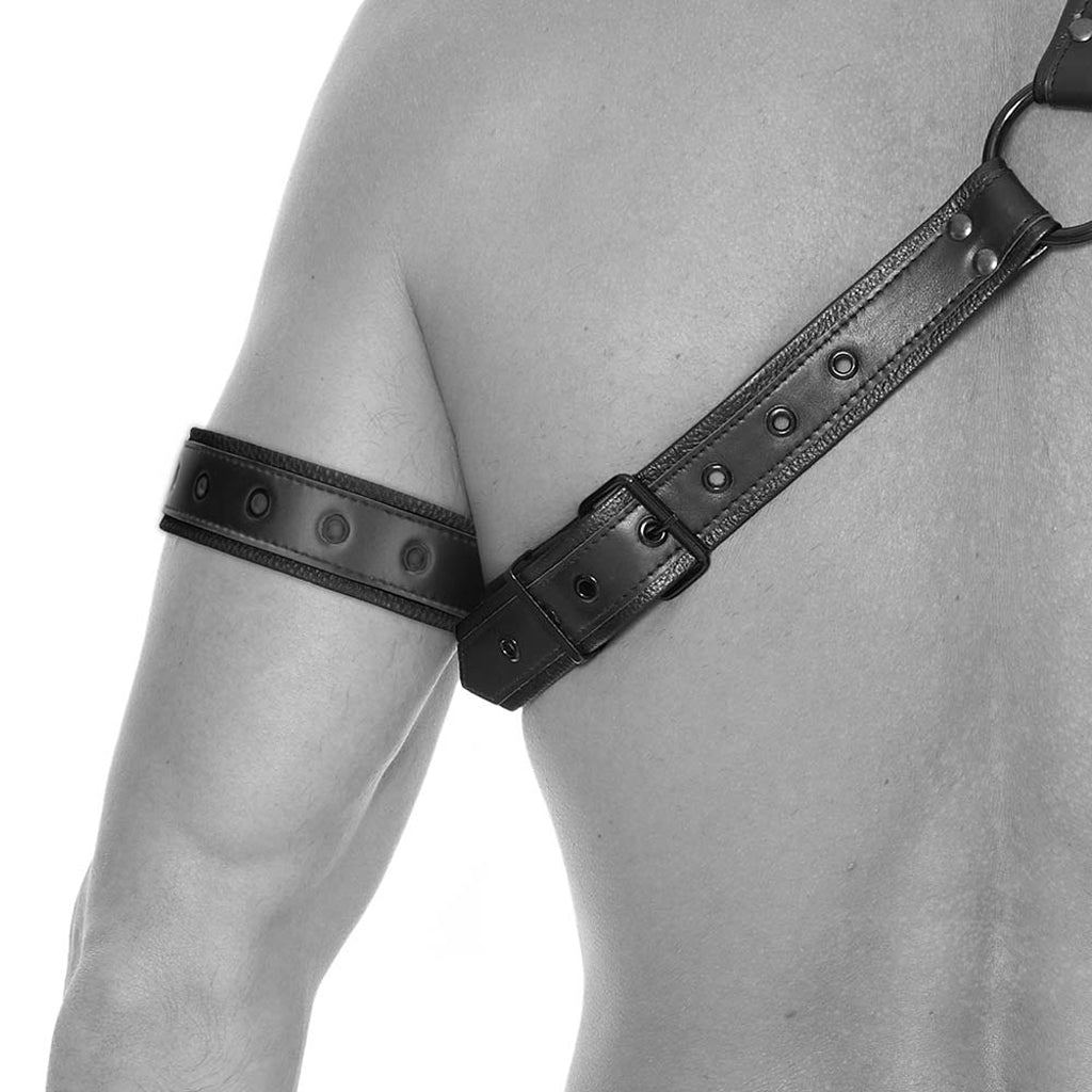 Ouch! Gladiator Harness with Arm Band Bondage and Fetish > Tools & Accessories - Tophatter Daily Deals
