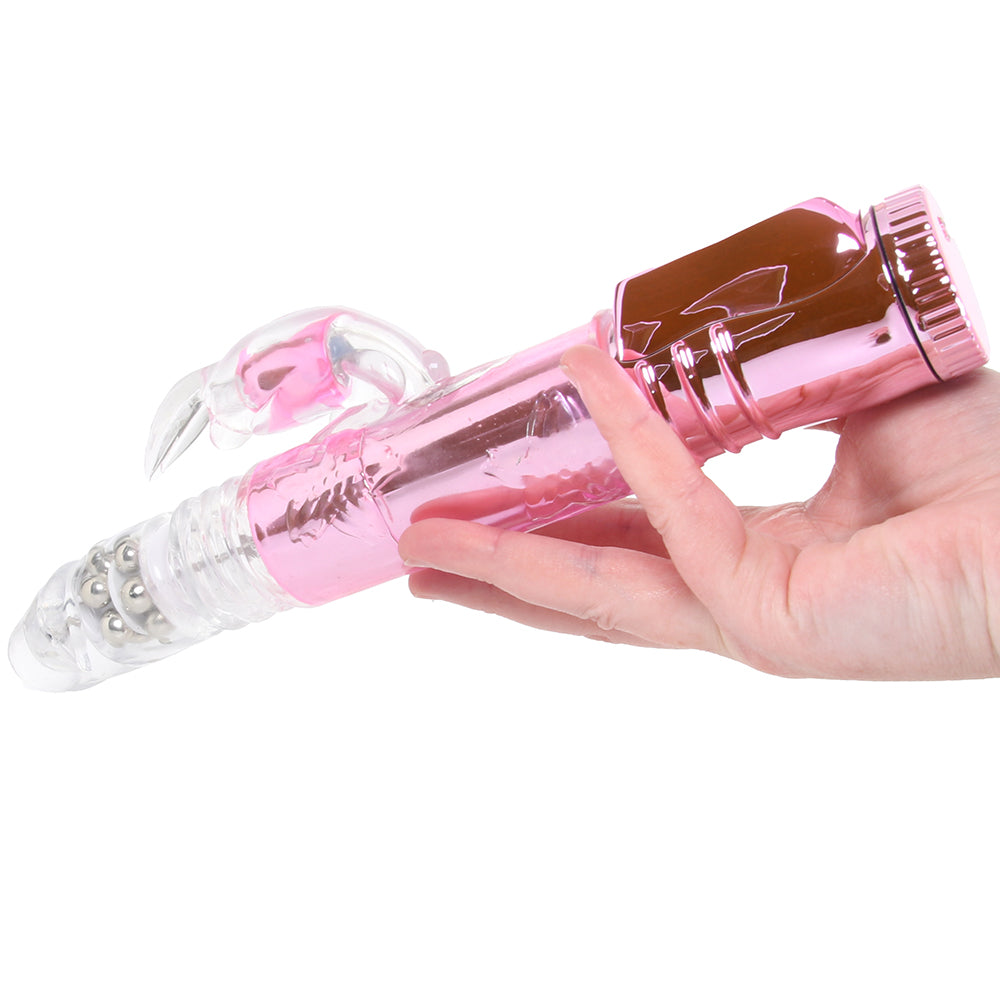 Thrusting Orgasm Bunny Vibe in Pink Vibrators > Rabbit Vibrators - Tophatter Daily Deals