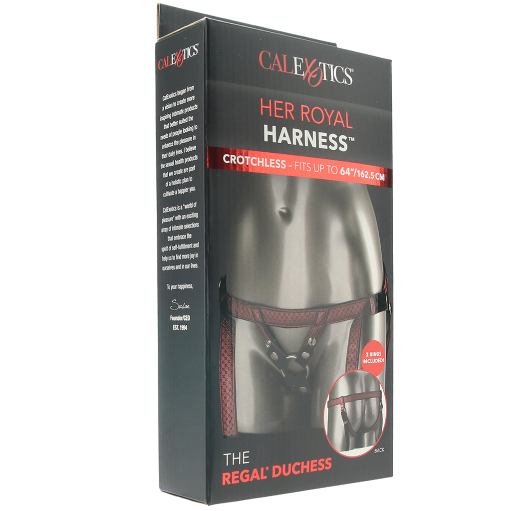 Her Royal Harness The Regal Duchess in Red Dildo Sex Toys > Strap-On and Harnesses - Tophatter Daily Deals