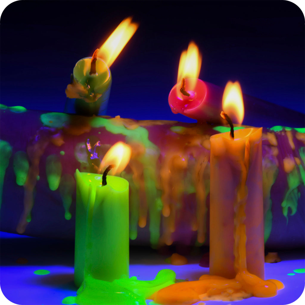 Master Series Glow Wax UV Drip Candles - Tophatter's Adult Sex Toys Online Bondage and Fetish > Tools & Accessories - Tophatter Daily Deals