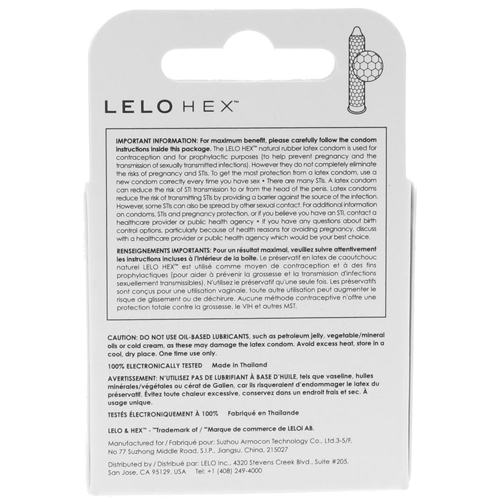 Lelo Hex Original Condoms 3-Pack Condoms - Tophatter Daily Deals