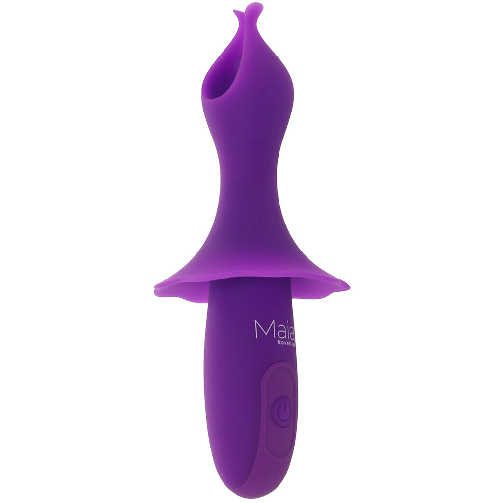 Sienna Fluttering Silicone Vibe in Purple Vibrators > Clitoral Stimulators - Tophatter Daily Deals