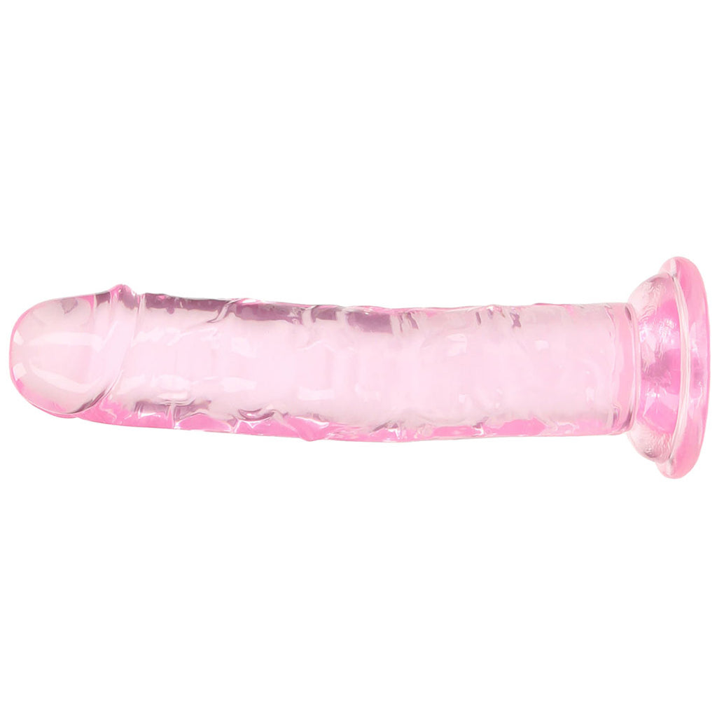 RealRock Crystal Clear Jelly 6 Inch Dildo in Pink - Tophatter's Adult Products Dildo Sex Toys > Realistic Dildos - Tophatter Daily Deals