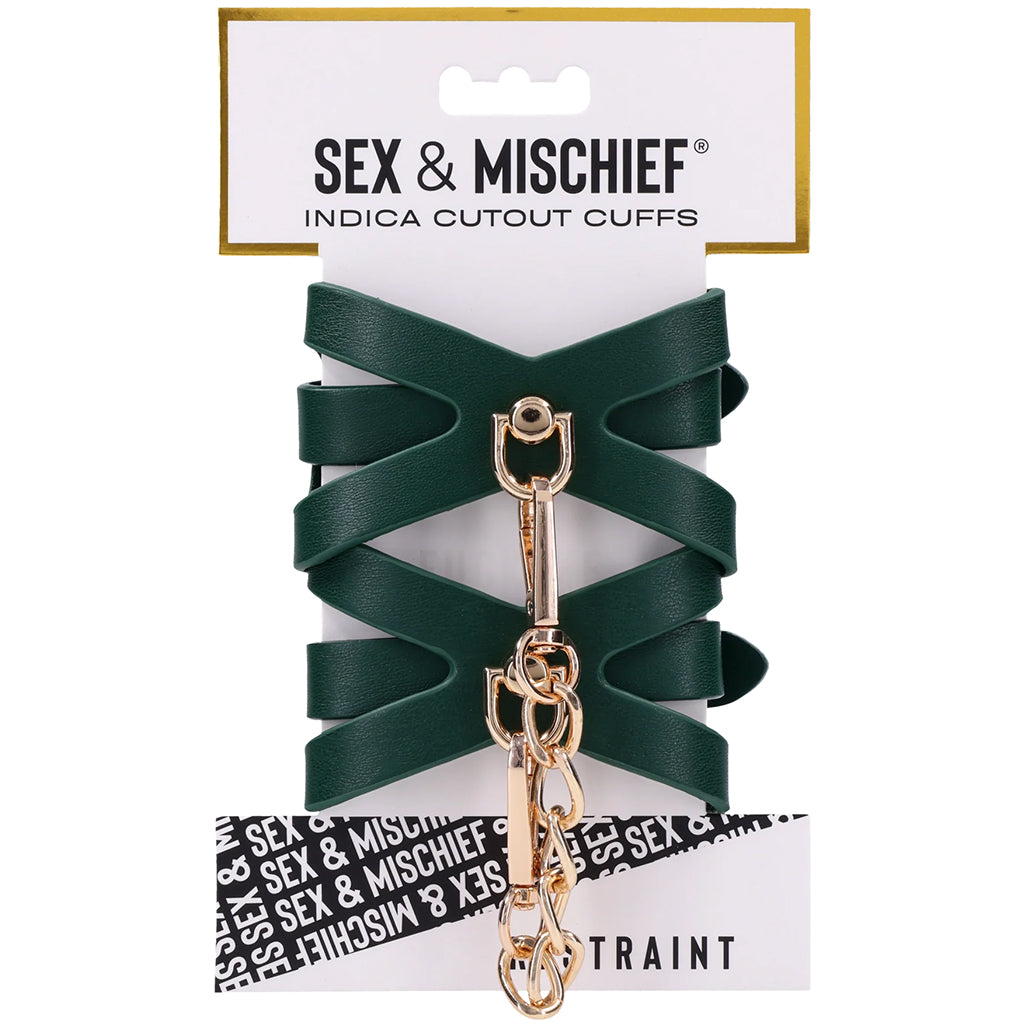 Sex & Mischief Indica Cutout Cuffs Bondage and Fetish > Wrist and Ankle Cuffs - Tophatter Daily Deals