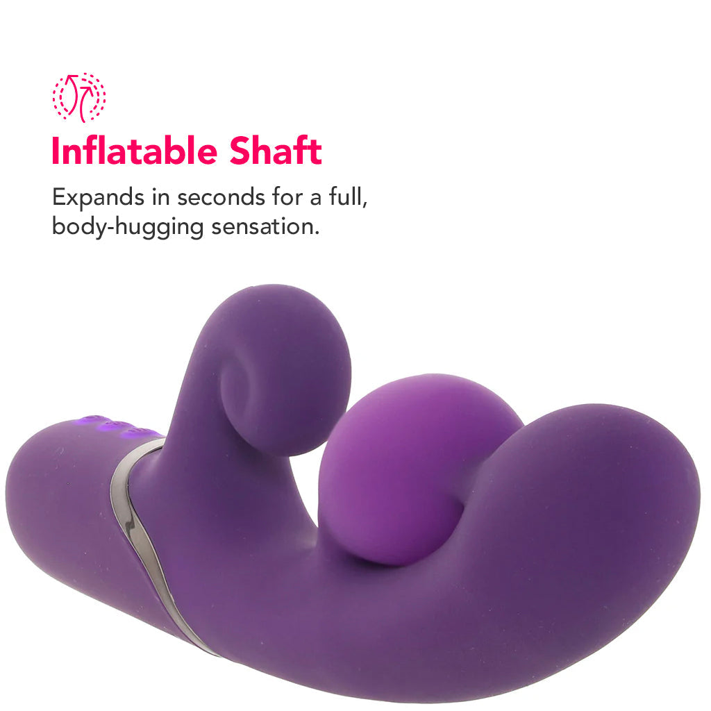 Pleasure Puff Inflatable Rabbit Vibe Vibrators > Rabbit Vibrators - Tophatter Daily Deals