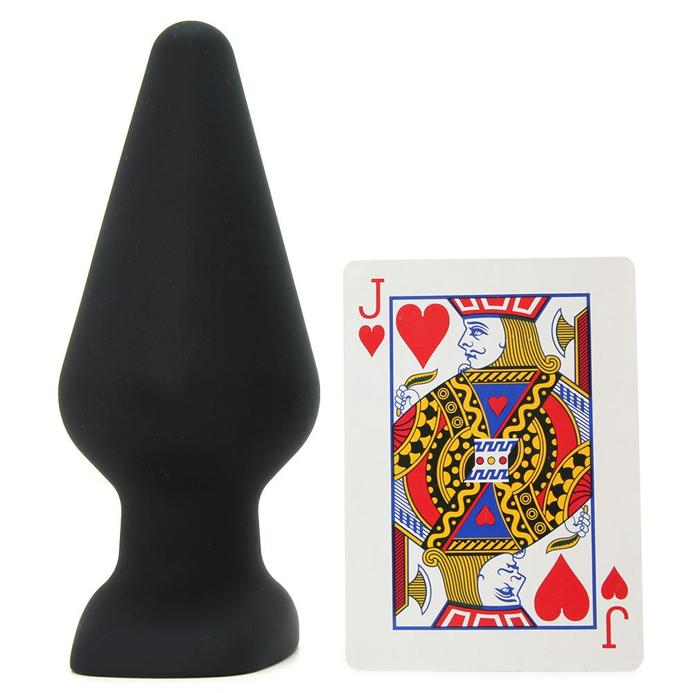 All About Anal Seamless Silicone 6 Inch Butt Plug in Black - Tophatter's Adult Sex Toys Online Clearance - Tophatter Daily Deals
