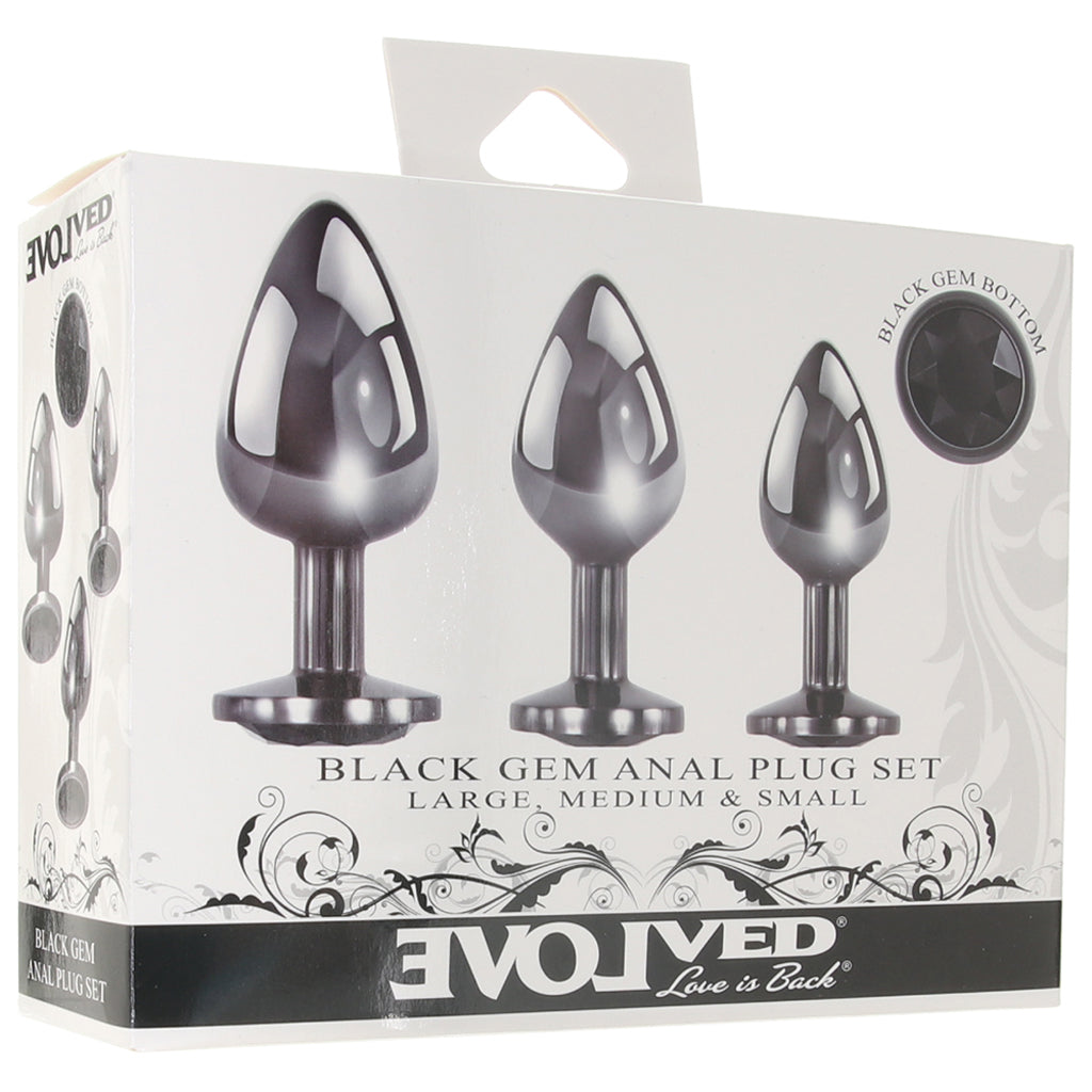 Black Gem Anal Plug Set Anal Sex Toys > Butt Plugs - Tophatter Daily Deals