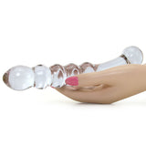 gläs Purple Rain Ribbed Glass Dildo Dildo Sex Toys > Pyrex Glass Dildos - Tophatter Daily Deals